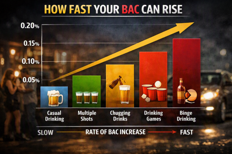 how fast bac can rise